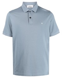 hellblaues Polohemd von Stone Island