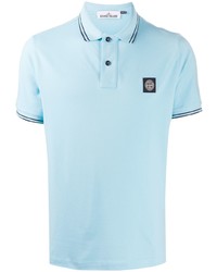 hellblaues Polohemd von Stone Island