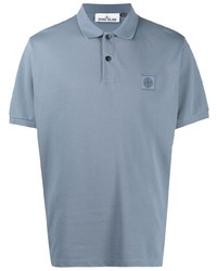 hellblaues Polohemd von Stone Island