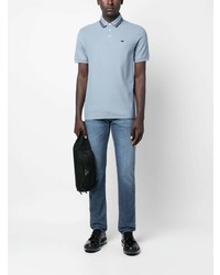 hellblaues Polohemd von Emporio Armani