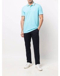 hellblaues Polohemd von BOSS