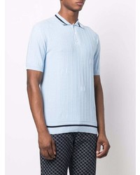 hellblaues Polohemd von Karl Lagerfeld