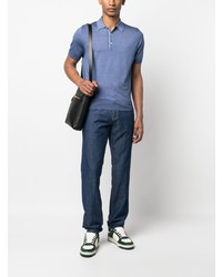 hellblaues Polohemd von Canali