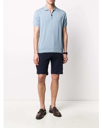 hellblaues Polohemd von Canali