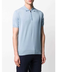 hellblaues Polohemd von Canali