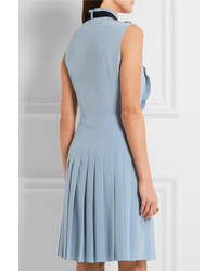 hellblaues Seidekleid von Gucci