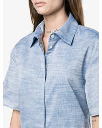 hellblaues Shirtkleid von Rosie Assoulin