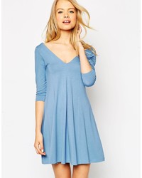 hellblaues Skaterkleid von Asos