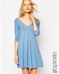 hellblaues Skaterkleid von Asos