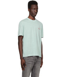 hellblaues Strick T-Shirt mit einem Rundhalsausschnitt von Ps By Paul Smith