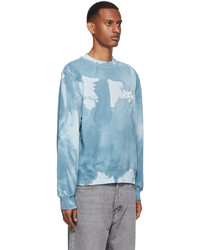 hellblaues Mit Batikmuster Sweatshirt von Eytys