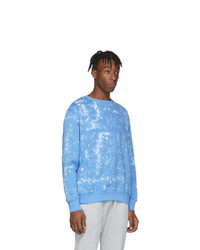 hellblaues Mit Batikmuster Sweatshirt von Clot