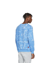 hellblaues Mit Batikmuster Sweatshirt von Clot