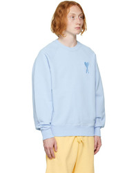 hellblaues Sweatshirt von AMI Alexandre Mattiussi