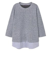 hellblaues Sweatshirt von Mango