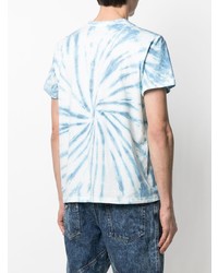 hellblaues Mit Batikmuster T-Shirt mit einem Rundhalsausschnitt von Isabel Marant