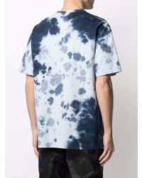 hellblaues Mit Batikmuster T-Shirt mit einem Rundhalsausschnitt von Nike