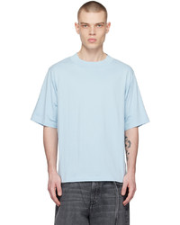 hellblaues T-Shirt mit einem Rundhalsausschnitt von Acne Studios