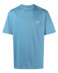 hellblaues T-Shirt mit einem Rundhalsausschnitt von Ader Error