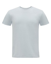 hellblaues T-Shirt mit einem Rundhalsausschnitt von Alexander McQueen
