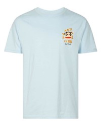 hellblaues T-Shirt mit einem Rundhalsausschnitt von Anti Social Social Club