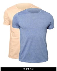 hellblaues T-Shirt mit einem Rundhalsausschnitt von Asos