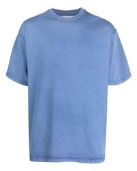hellblaues T-Shirt mit einem Rundhalsausschnitt von Axel Arigato