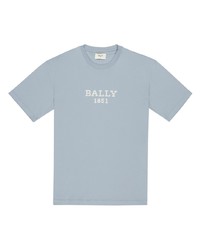 hellblaues T-Shirt mit einem Rundhalsausschnitt von Bally