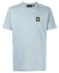 hellblaues T-Shirt mit einem Rundhalsausschnitt von Belstaff