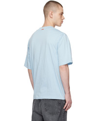 hellblaues T-Shirt mit einem Rundhalsausschnitt von Acne Studios