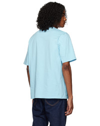 hellblaues T-Shirt mit einem Rundhalsausschnitt von Barbour