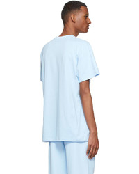 hellblaues T-Shirt mit einem Rundhalsausschnitt von PANGAIA