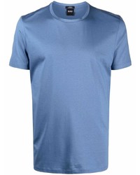 hellblaues T-Shirt mit einem Rundhalsausschnitt von BOSS HUGO BOSS