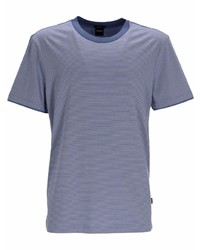 hellblaues T-Shirt mit einem Rundhalsausschnitt von BOSS HUGO BOSS