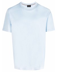 hellblaues T-Shirt mit einem Rundhalsausschnitt von Brioni