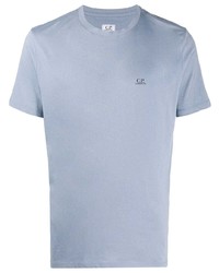 hellblaues T-Shirt mit einem Rundhalsausschnitt von C.P. Company