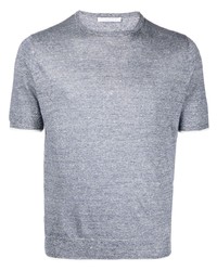 hellblaues T-Shirt mit einem Rundhalsausschnitt von Cenere Gb