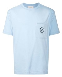 hellblaues T-Shirt mit einem Rundhalsausschnitt von Cerruti 1881