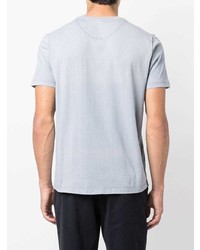 hellblaues T-Shirt mit einem Rundhalsausschnitt von 7 For All Mankind