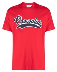 hellblaues T-Shirt mit einem Rundhalsausschnitt von Chocoolate