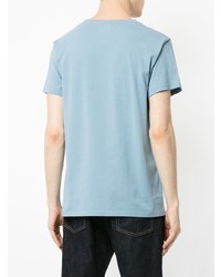 hellblaues T-Shirt mit einem Rundhalsausschnitt von Kent & Curwen