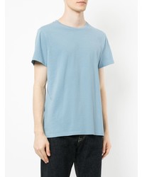 hellblaues T-Shirt mit einem Rundhalsausschnitt von Kent & Curwen