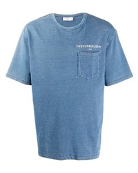 hellblaues T-Shirt mit einem Rundhalsausschnitt von Closed