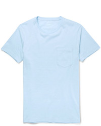 hellblaues T-Shirt mit einem Rundhalsausschnitt von Club Monaco