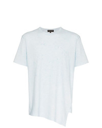 hellblaues T-Shirt mit einem Rundhalsausschnitt von Comme Des Garcons Homme Plus