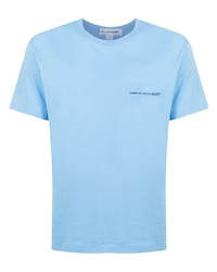 hellblaues T-Shirt mit einem Rundhalsausschnitt von Comme Des Garcons SHIRT