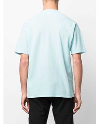 hellblaues T-Shirt mit einem Rundhalsausschnitt von Stone Island