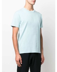 hellblaues T-Shirt mit einem Rundhalsausschnitt von Stone Island