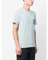 hellblaues T-Shirt mit einem Rundhalsausschnitt von Stone Island