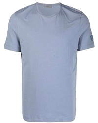 hellblaues T-Shirt mit einem Rundhalsausschnitt von Corneliani
